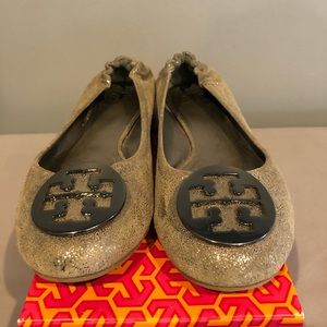 Tory Burch Reva Flat - Pewter